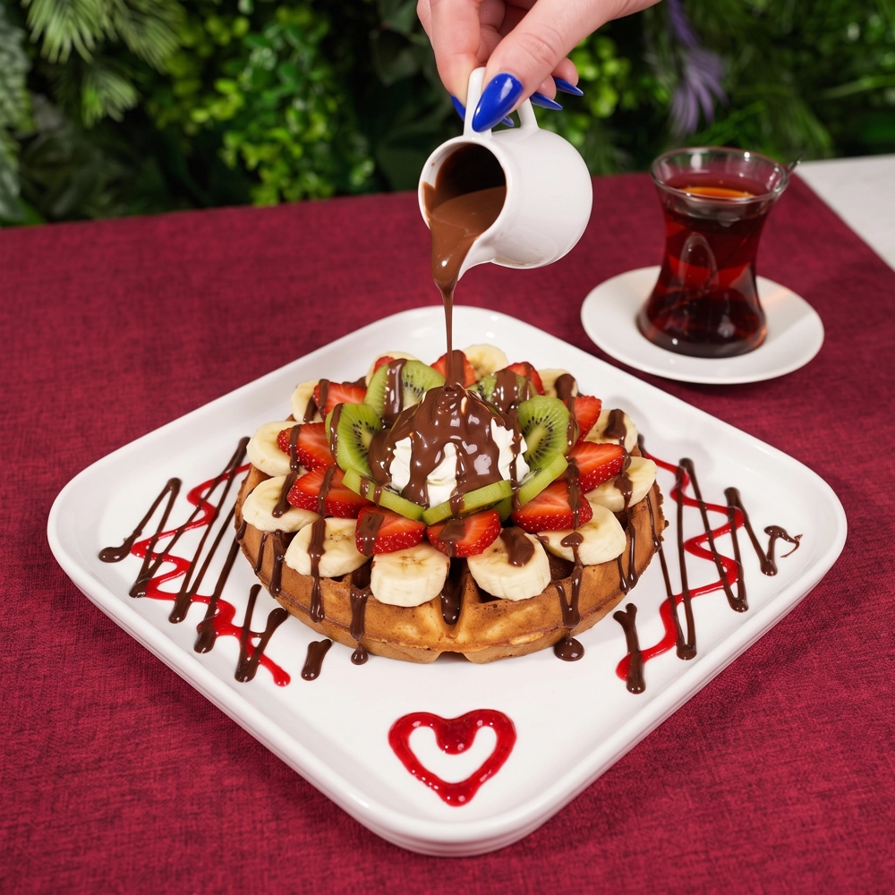 Meyveli Waffle